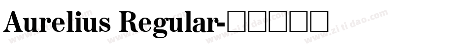 Aurelius Regular字体转换